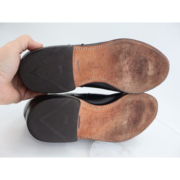 Allen Edmonds Men's Sanford Oxford Size 11.5 D Cap Toe Brogue Dress Shoe Black - Picture 8 of 11